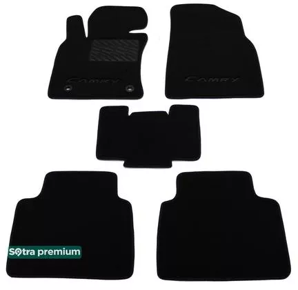Двухслойные коврики Sotra Premium 10mm Black для Toyota Camry (XV70)(mkVIII) 2017-> Двухслойные коврики Sotra Premium 10mm Black для Toyota Camry (XV70)(mkVIII) 2017->