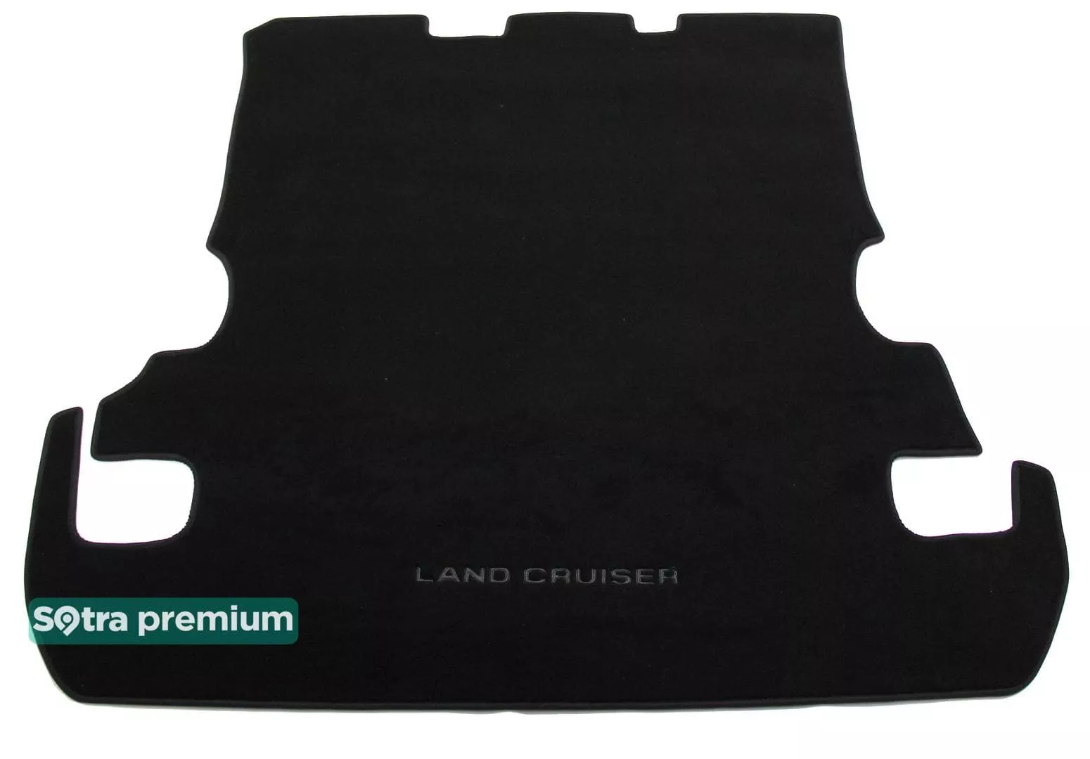 Двухслойные коврики Sotra Premium 10mm Black для Toyota Land Cruiser (5-мест.)(J200)(багажник) 2007-