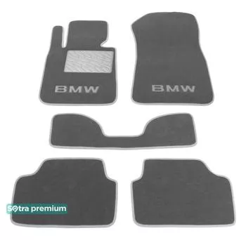 Двошарові килимки Sotra Premium 10mm Grey для BMW 1-series (E81; E87) 2004-2011