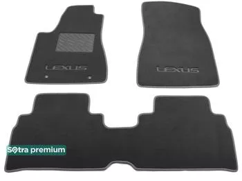 Двухслойные коврики Sotra Premium 10mm Grey для Lexus RX EU (XU30)(mkII) 2003-2008