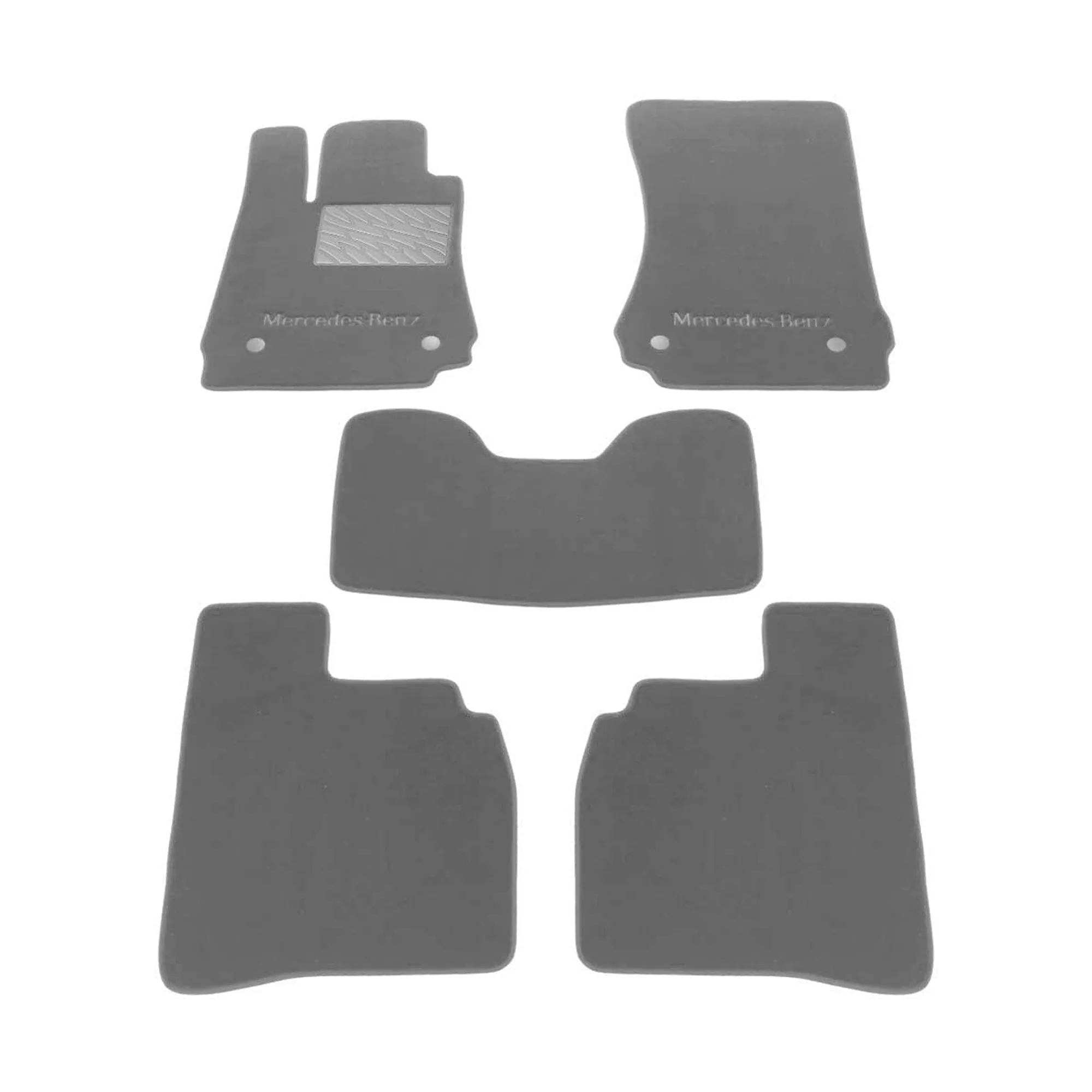 Двухслойные коврики Sotra Premium 10mm Grey для Mercedes-Benz S-Class (long)(W221) 2006-2013