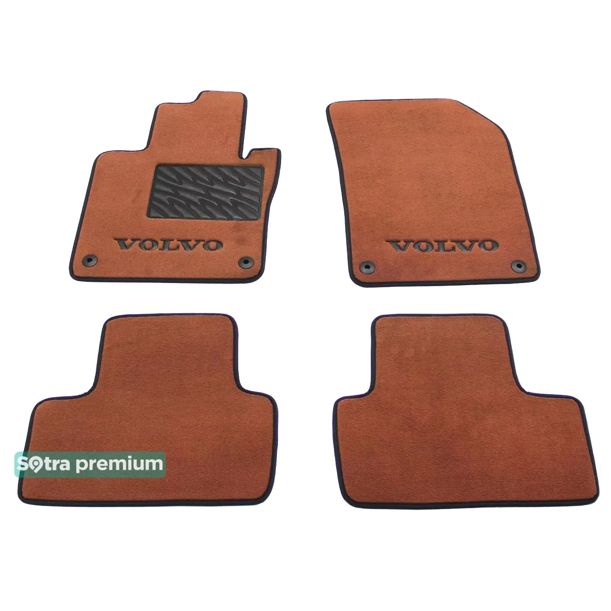 Двошарові килимки Sotra Premium 10mm Terracot для Volvo XC60 (mkII) 2017-> (ST 08754-CH-Terra)