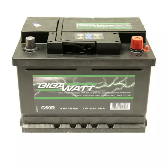 Автомобильный аккумулятор GIGAWATT 6CT- 60 540А АзЕ (0185756009) Автомобильный аккумулятор GIGAWATT 6CT- 60 540А АзЕ (0185756009)