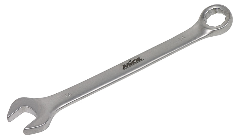 018494 Ключ рожково-накидной CRV сатин, 14 мм. (51-679)