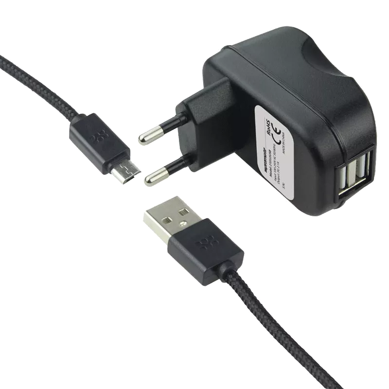 Комплект зарядных устройств PROMATE ChargMate-EU2 black (027463) Комплект зарядных устройств PROMATE ChargMate-EU2 black (027463)