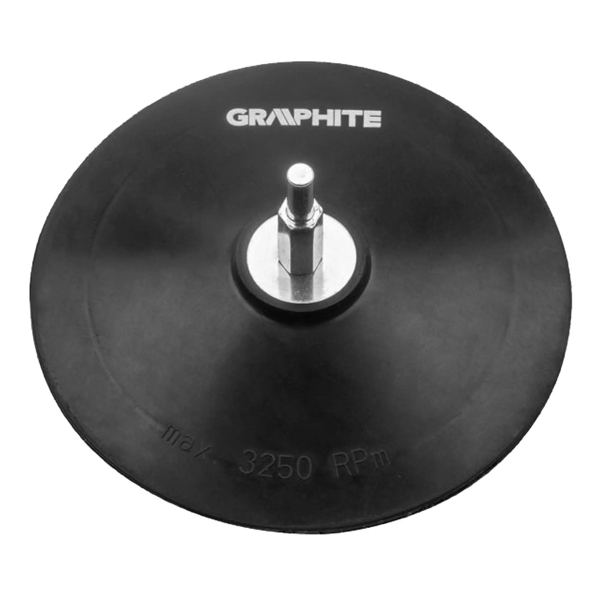Еластичний диск GRAPHITE на липучці 125 мм нерухомий (55H823) Еластичний диск GRAPHITE на липучці 125 мм нерухомий (55H823)
