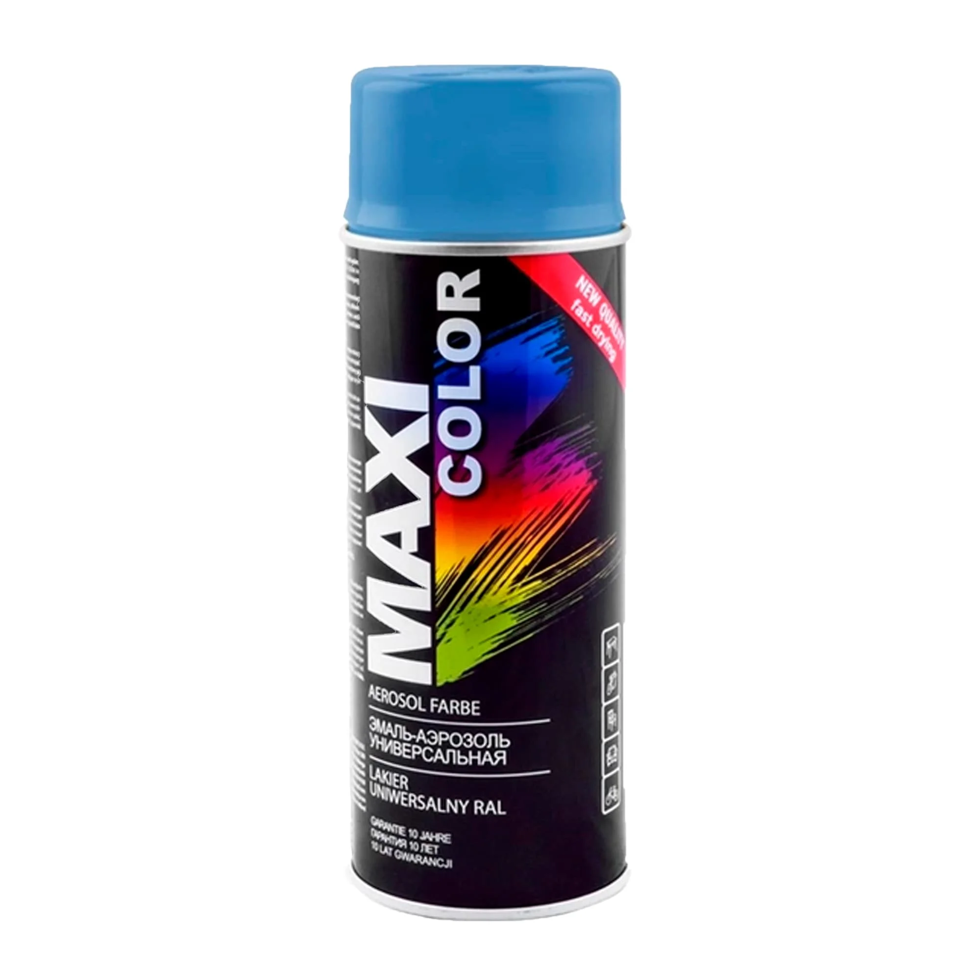 Емаль аерозольна універсальна декоративна Maxi Color RAL 5012 Блакитний 400мл (MX5012) Емаль аерозольна універсальна декоративна Maxi Color RAL 5012 Блакитний 400мл (MX5012)