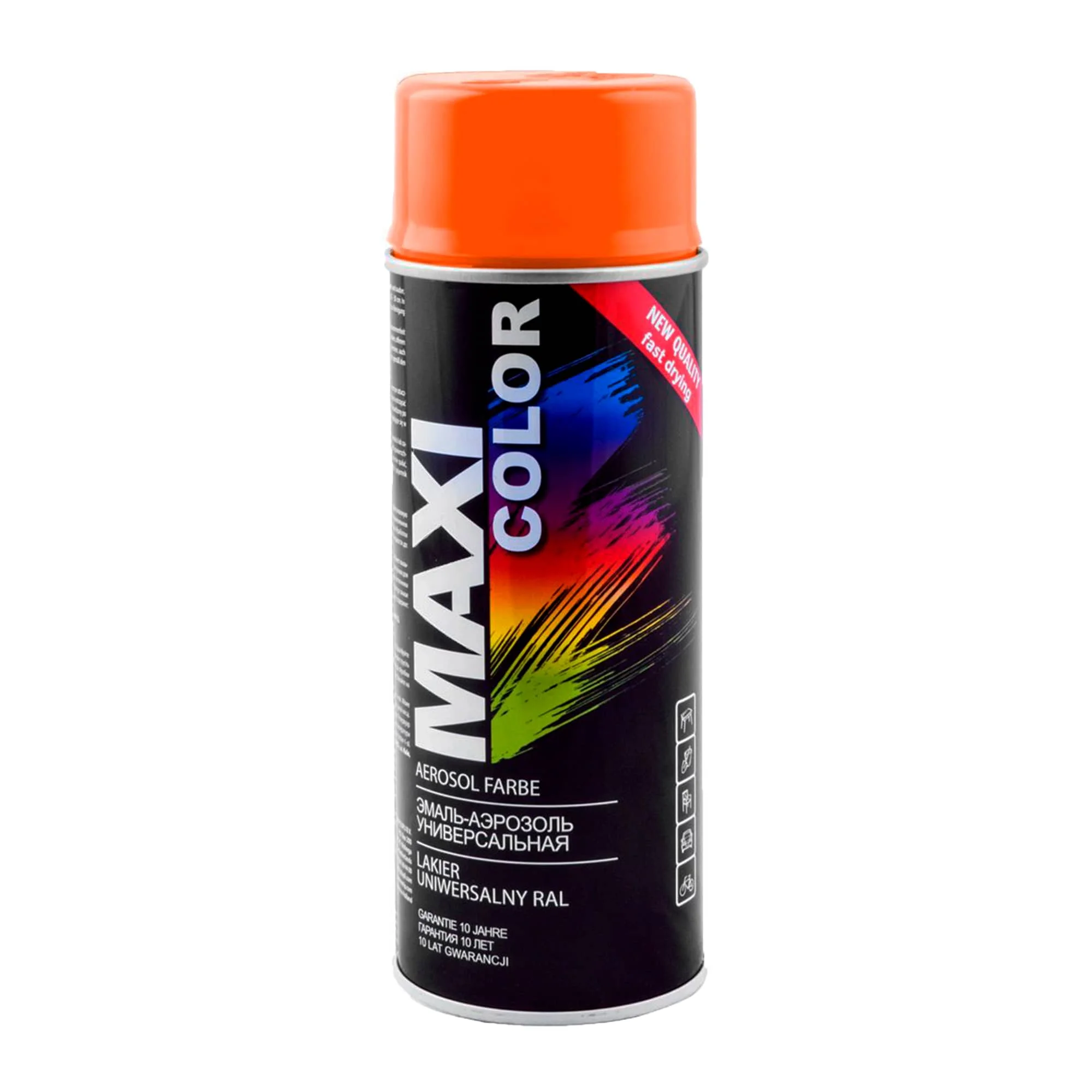 Эмаль аэрозольная универсальная декоративная Maxi Color RAL 2003 Пастельно-оранжевая 400мл (MX2003)