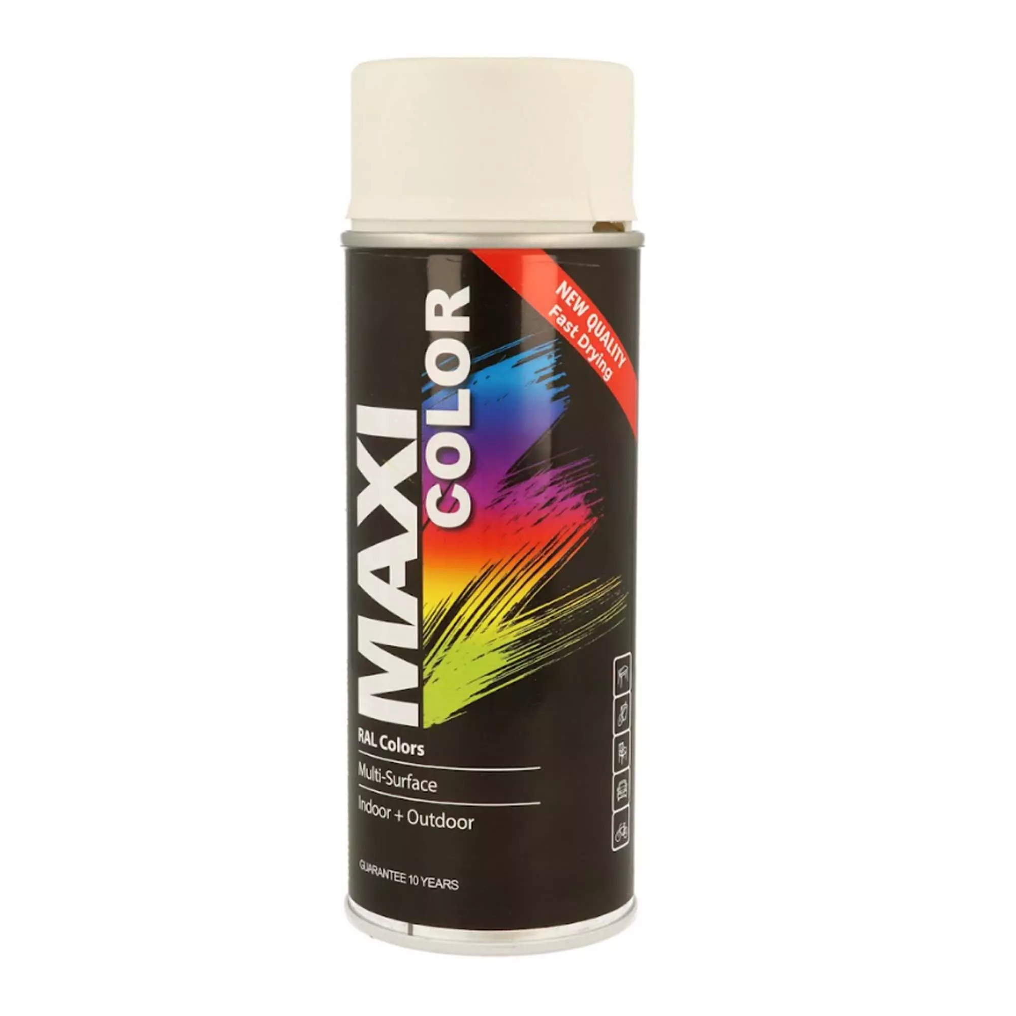Эмаль MAXI COLOR аэрозольная декоративная белая матовая 400 мл (MX9010M)