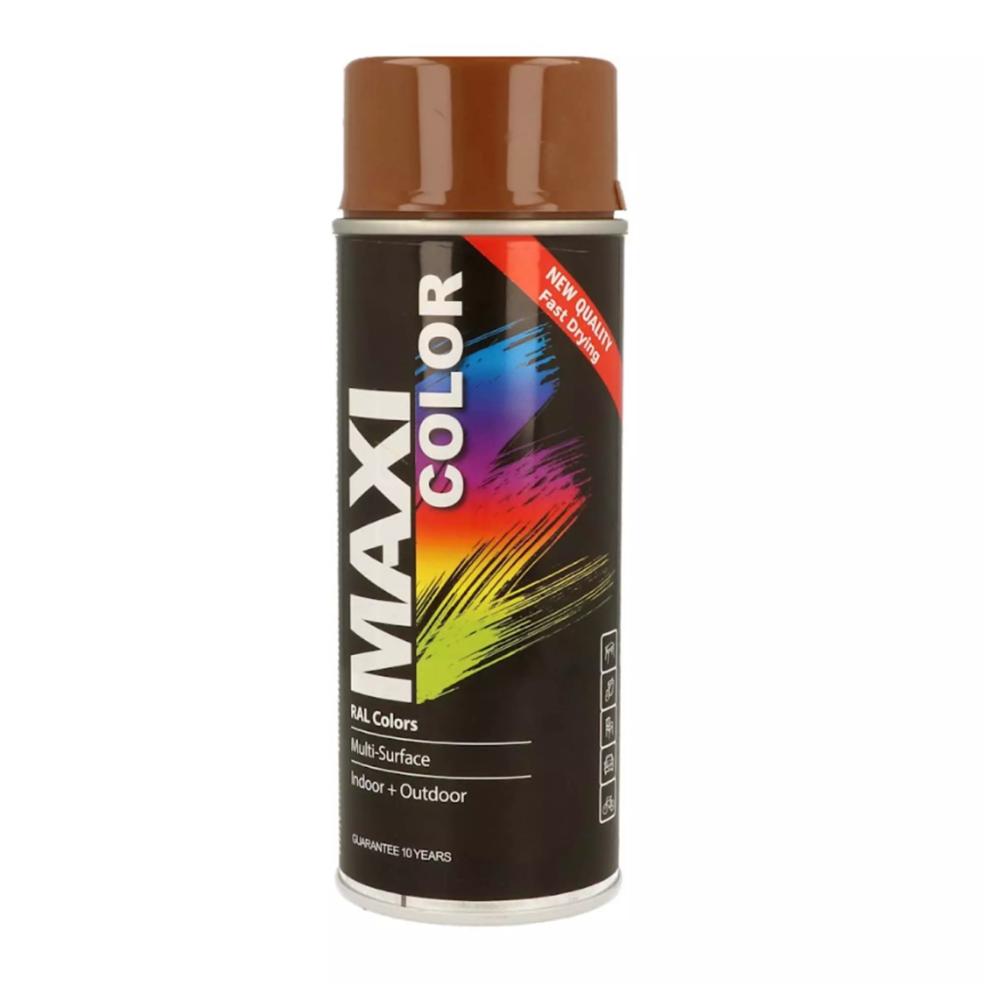 Эмаль MAXI COLOR аерозольная декоративная RAL бежево-коричневий 400 мл (MX8024)