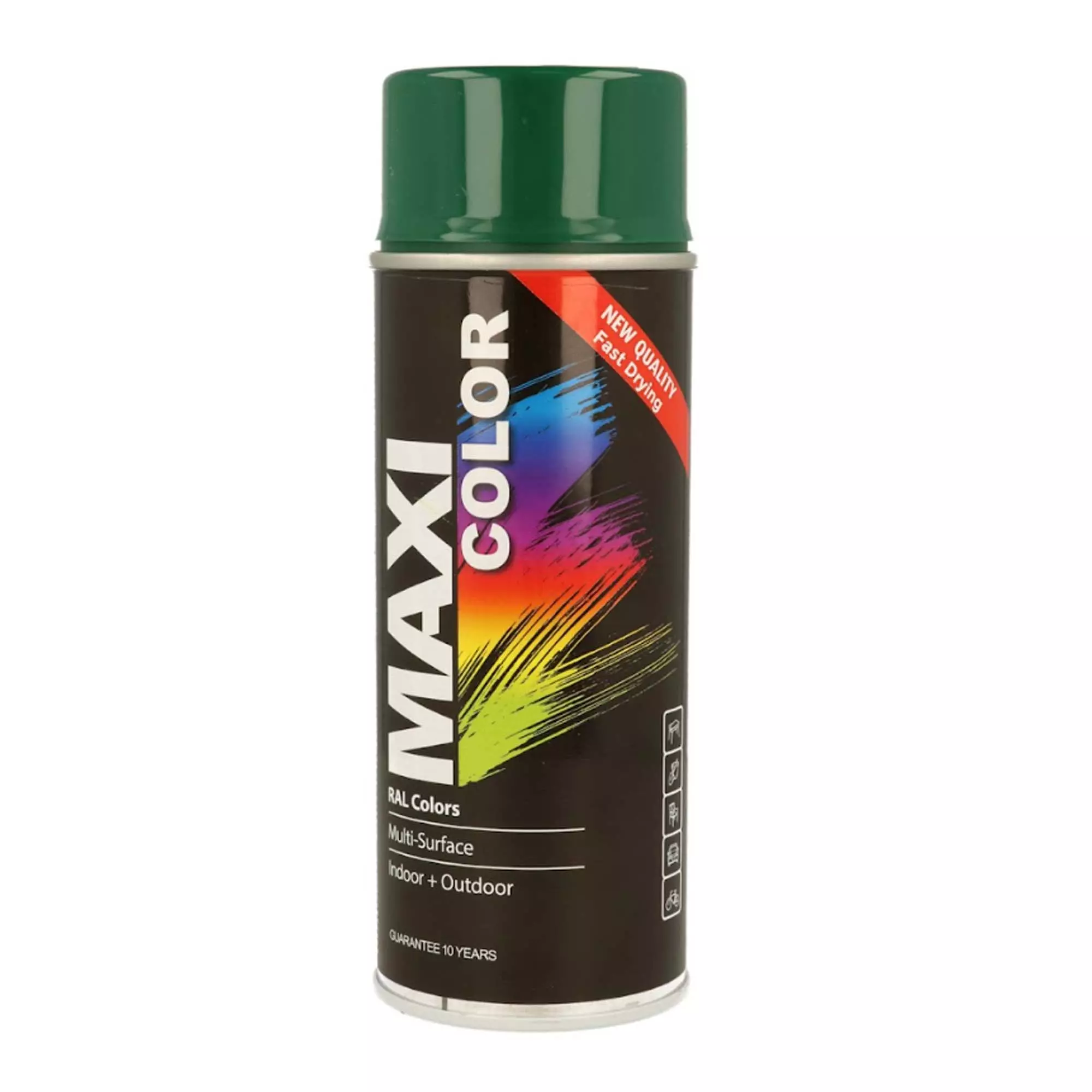 Эмаль MAXI COLOR аэрозольная декоративная темно-зеленая 400 мл (MX6005)