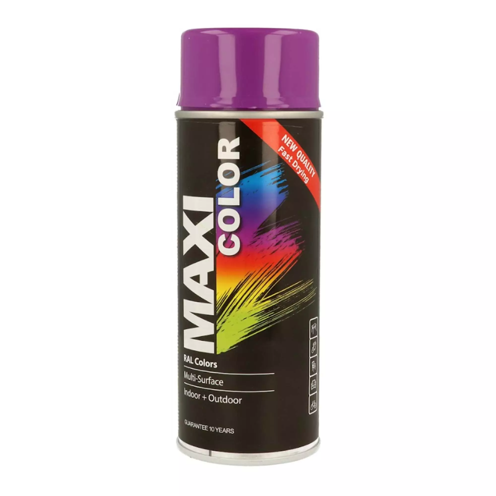 Емаль MAXI COLOR декоративна аерозольна яскраво-фіолетова 400 мл (MX4008)
