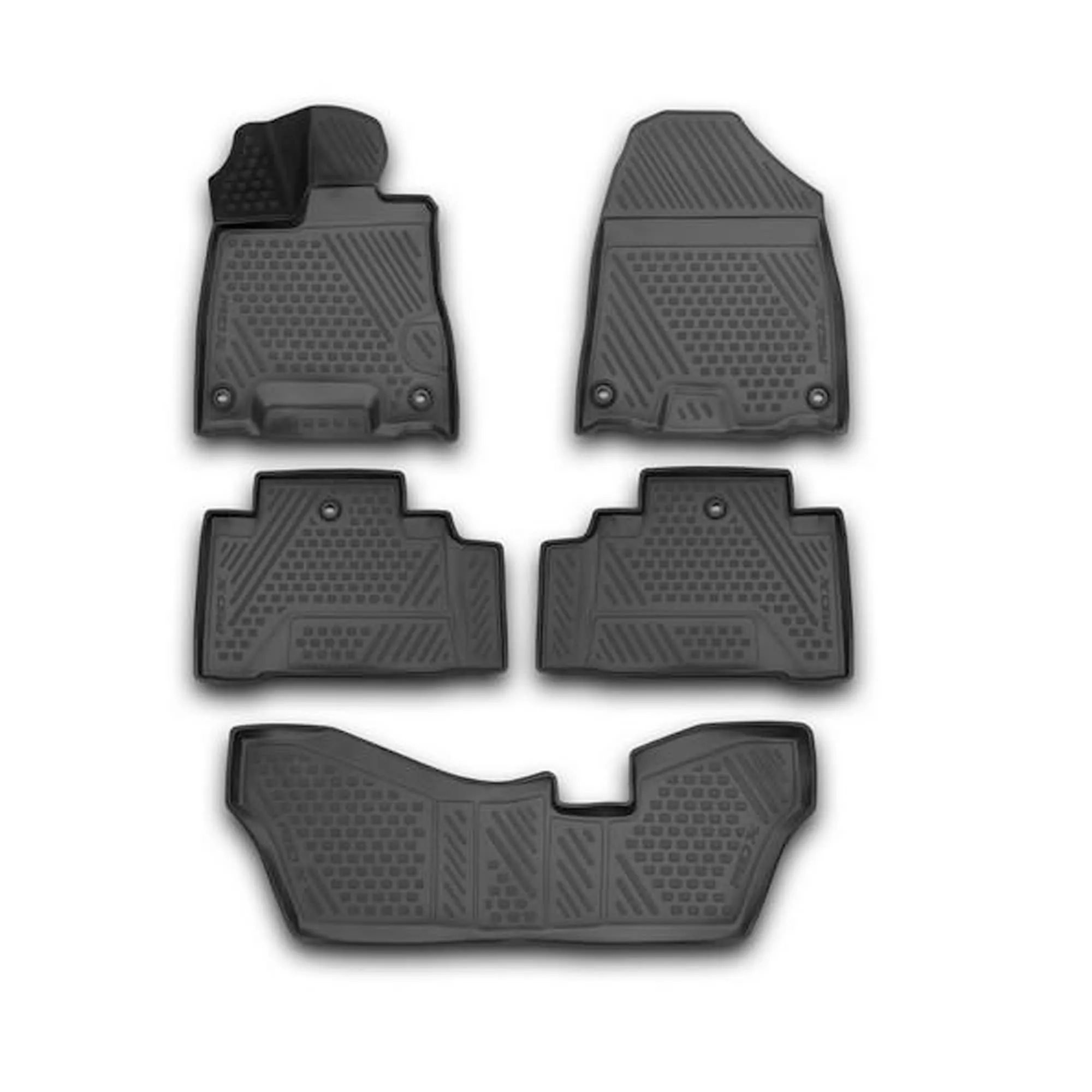 EXP.08P17TZ5600NL Коврики 3D в салон ACURA MDX, 01/2014, 5 шт. (полиуретан)