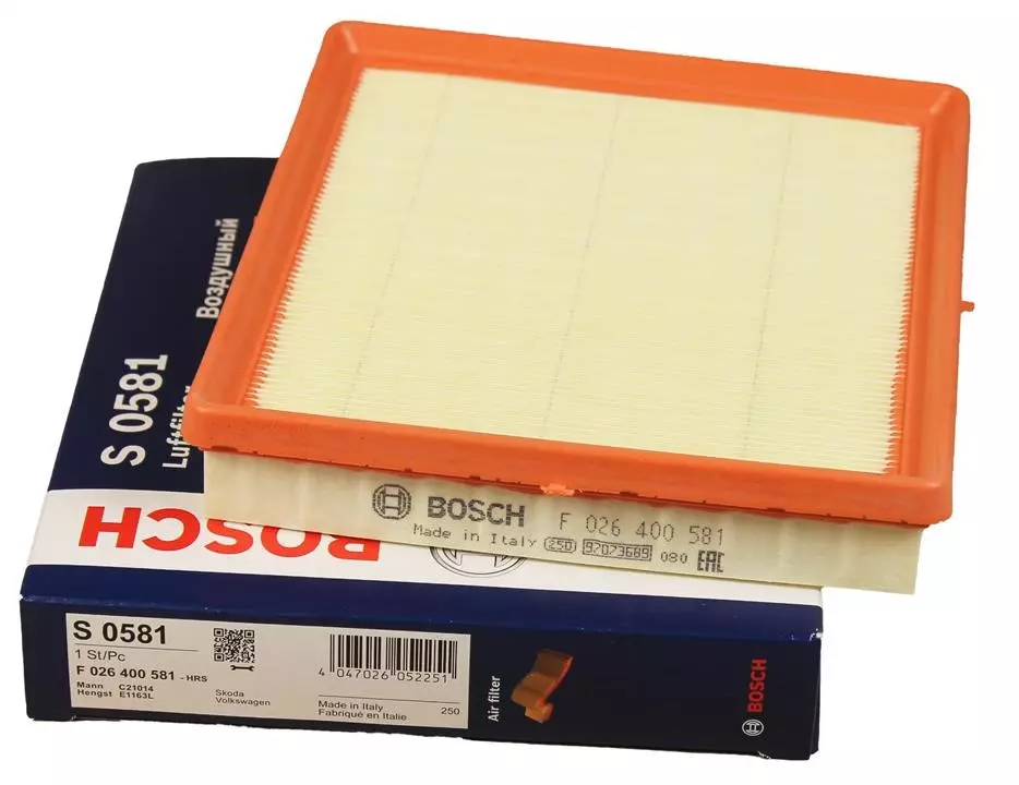 BOSCH F026400581 Повітряний фільтр