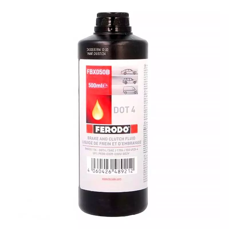Тормозная жидкость Ferodo DOT 4 0,5 л (FE FBX050B) Тормозная жидкость Ferodo DOT 4 0,5 л (FE FBX050B)