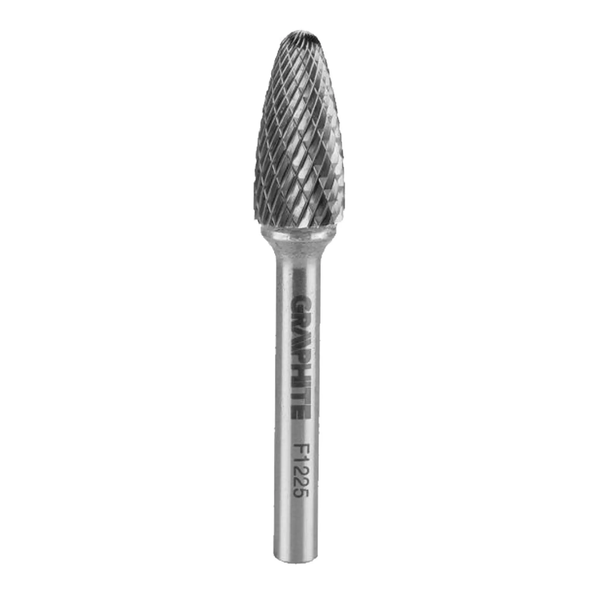 Фреза по металлу GRAPHITE HM тип F (заостренные округлые) 12 x 25 мм (55H372) Фреза по металлу GRAPHITE HM тип F (заостренные округлые) 12 x 25 мм (55H372)