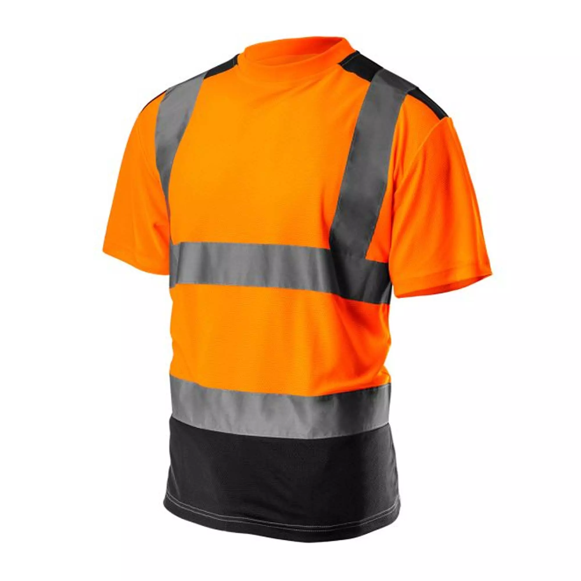 Футболка сигнальная NEO TOOLS, темный низ, оранжевая, размер XL
