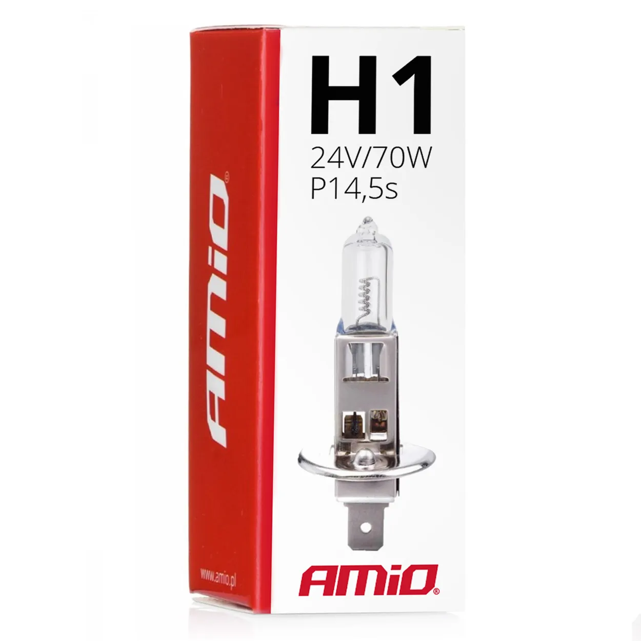 Галогенна лампа AMIO H1 24V 70W (01482)