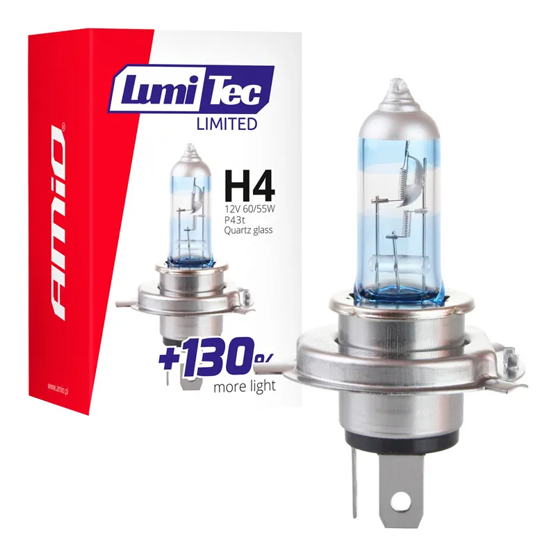 Галогенная лампа AMIO H4 12V 60/55W LumiTec LIMITED +130% (02132)