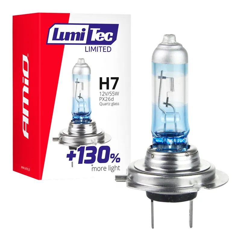 Галогенная лампа AMIO H7 12V 55W LumiTec LIMITED +130% (02133)