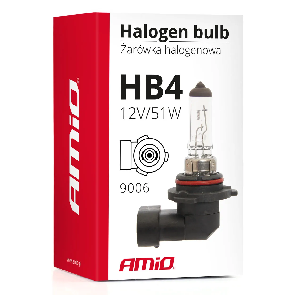 Галогенна лампа AMIO HB4 9006 12V 51W (01480)