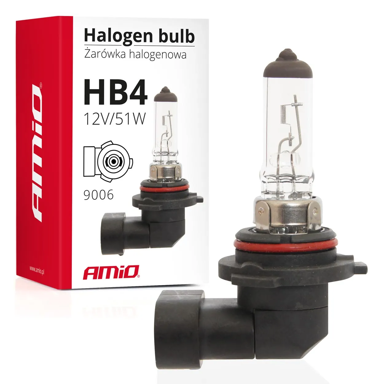 Галогенна лампа AMIO HB4 9006 12V 51W (01480)