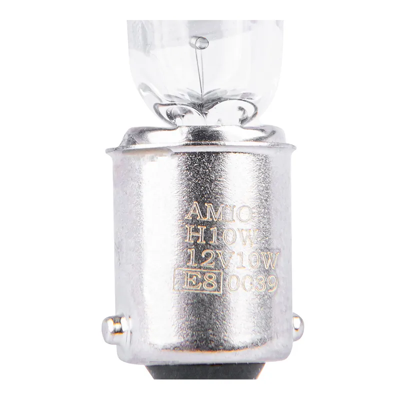 Галогенні лампочки Amio H10W 12V 10W BAX9S 2 шт (03356)