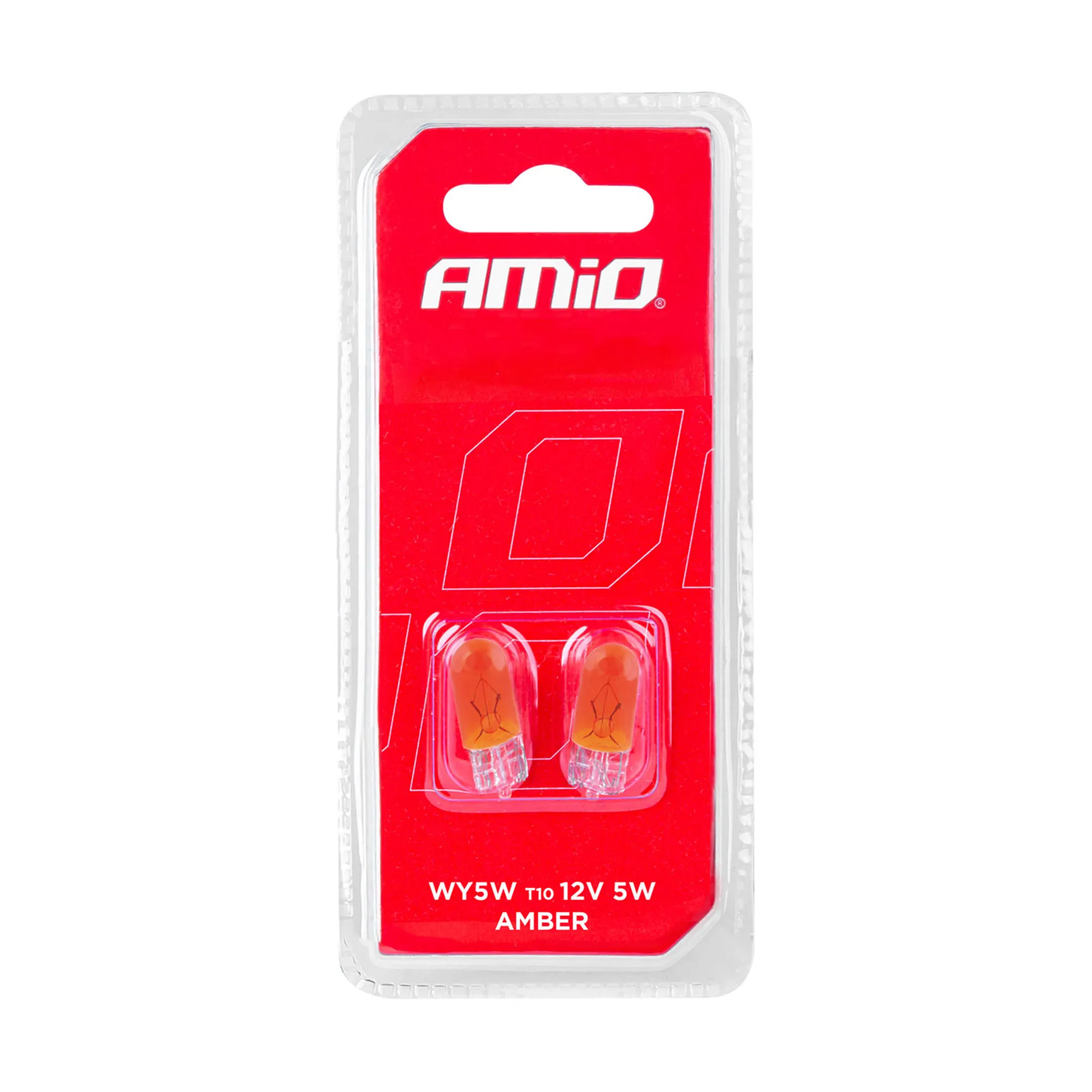 Галогенні лампи AMIO T10 W5W W2.1x9.5d 12V 5W 2 шт (03347)