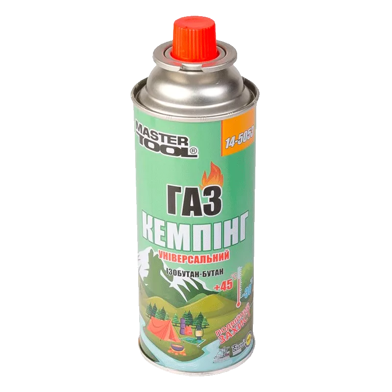 Газ бутан MASTER TOOL "КЕМПИНГ" 220 г (14-5053) Газ бутан MASTER TOOL "КЕМПИНГ" 220 г (14-5053)