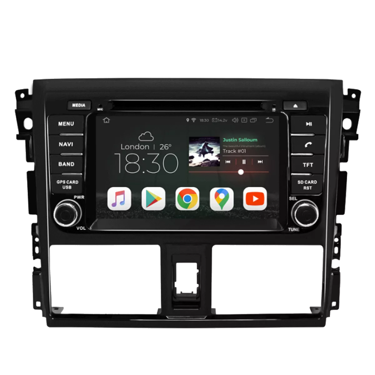 Gazer CM5007-P150 Мультимедийная автомобильная система для Toyota Yaris (P150) 2013-2016