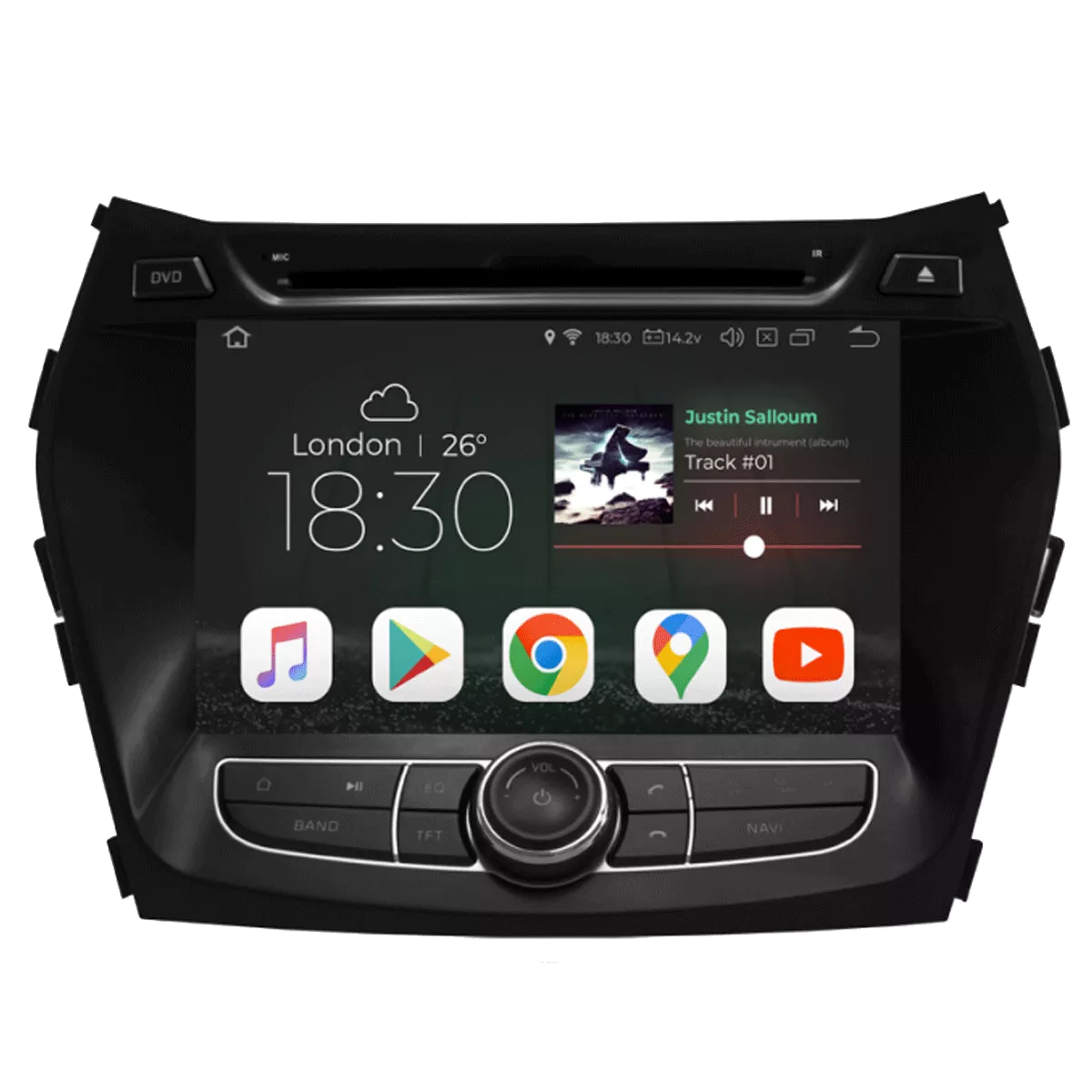 Gazer CM5008-DM Мультимедийная автомобильная система для Hyundai SantaFe (DM) 2012-2016