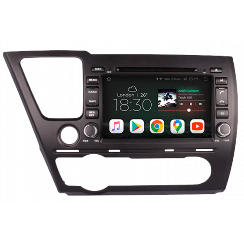 Gazer CM5008-FB2 Мультимедійна автомобільна система для Honda Civic (FB2), 2013-2016 Gazer CM5008-FB2 Мультимедійна автомобільна система для Honda Civic (FB2), 2013-2016