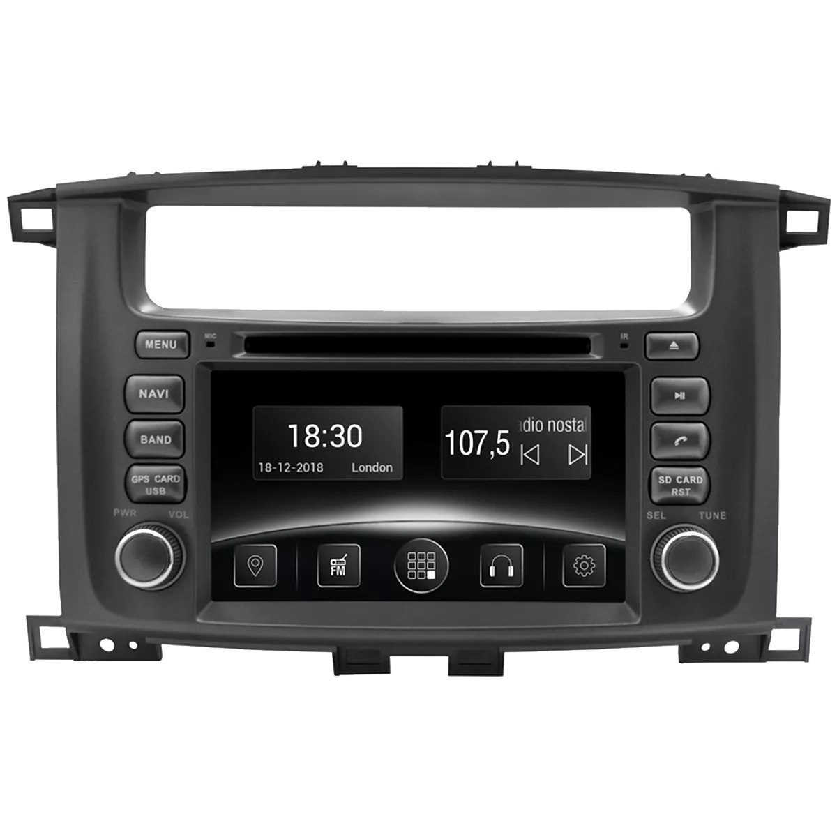 Gazer CM5008-J100 автомобільна Мультимедійна система Toyota LC 100 (J100) 1998-2007