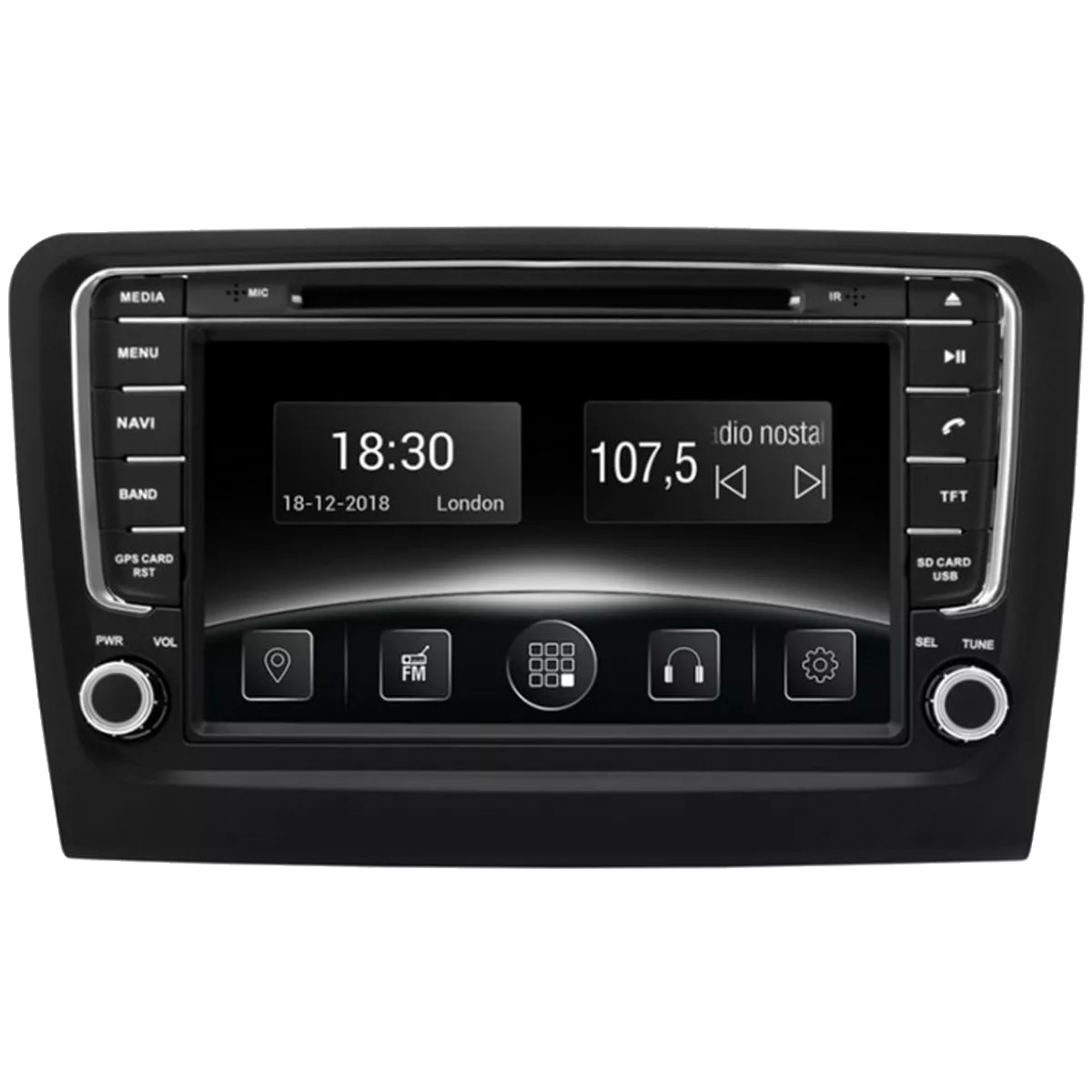 Gazer CM5008-NK3 Мультимедийная автомобильная система для Skoda Rapid (NK3) 2013-2016 Gazer CM5008-NK3 Мультимедийная автомобильная система для Skoda Rapid (NK3) 2013-2016