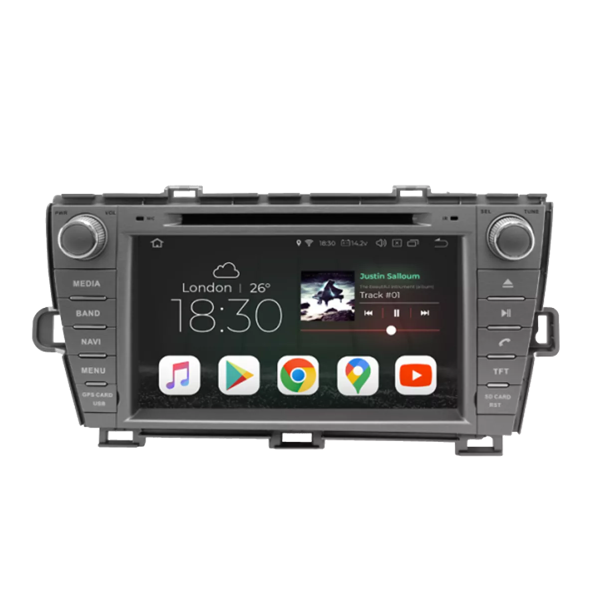 Gazer CM5008-XW50 Мультимедийная автомобильная система для Toyota Prius (XW50) 2014-2017