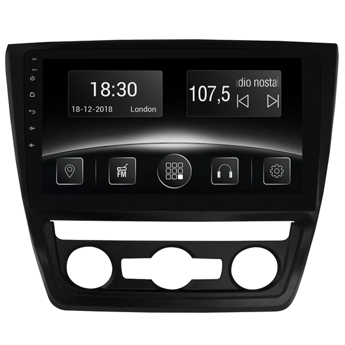 Gazer CM5510-5LA Мультимедийная автомобильная система для Skoda Yeti (5L) auto conditioner 2009-13