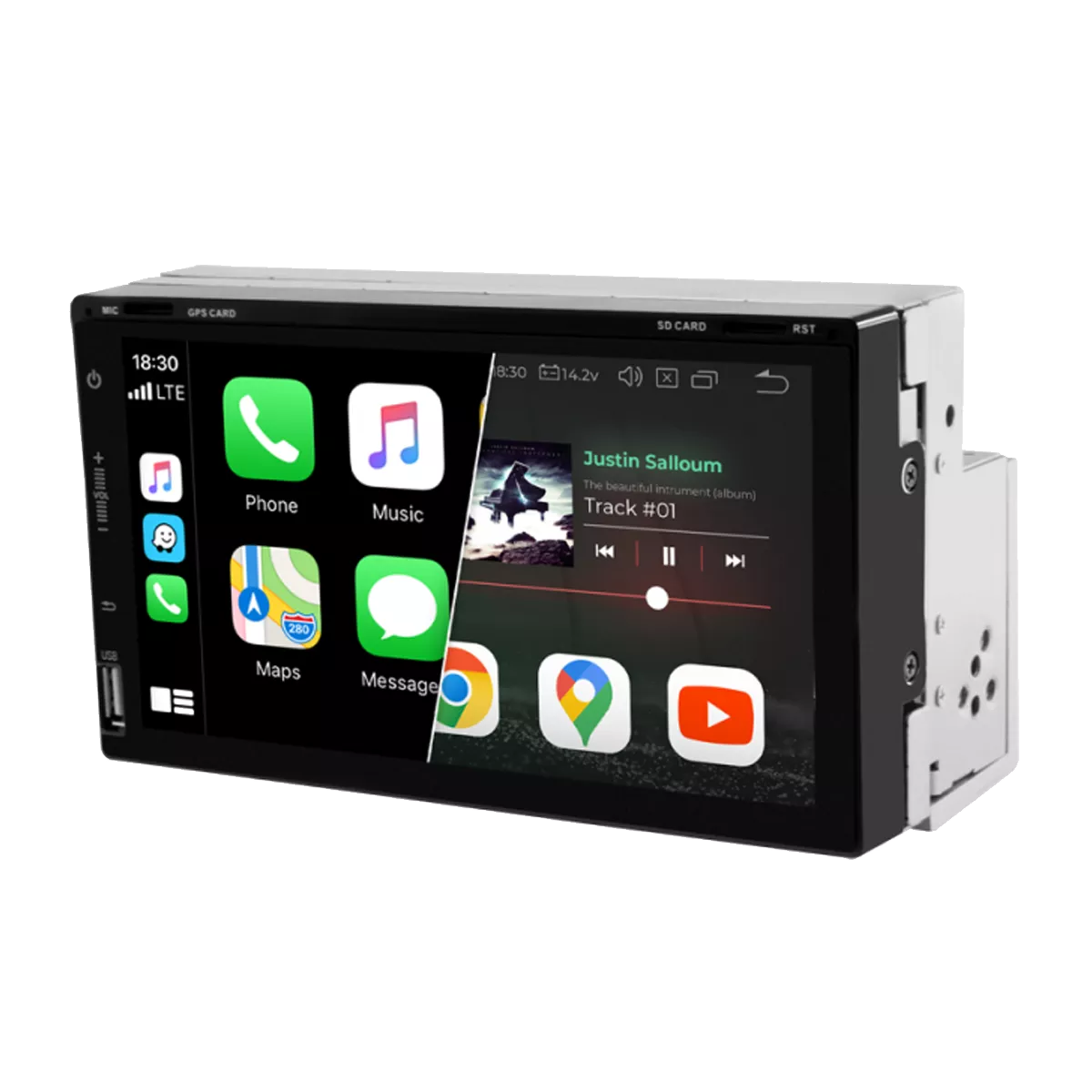 Gazer CM6507-100F Мультимедийная автомобильная система универсальная Gazer CM6507-100F Мультимедийная автомобильная система универсальная