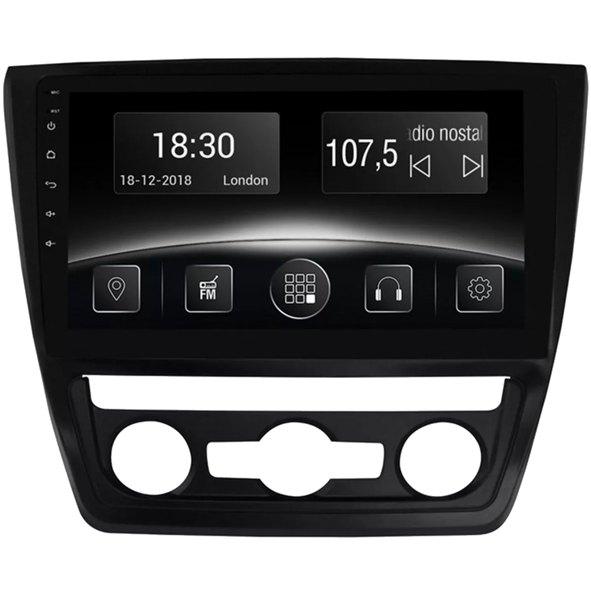Gazer CM6510-5LA автомобільна Мультимедійна система для Skoda Yeti (5L)-auto conditioner,2009-2013