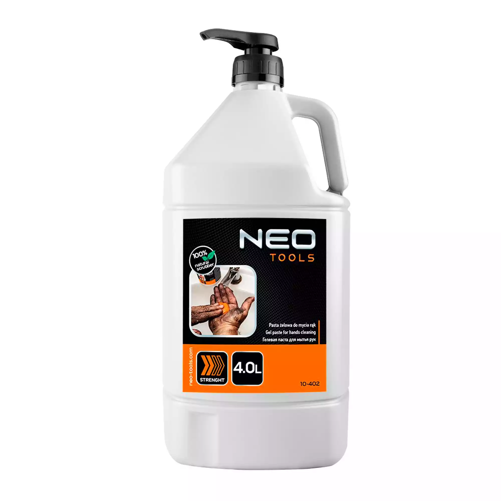 Гель-паста для миття рук NEO TOOLS 4 л апельсин (10-402) Гель-паста для миття рук NEO TOOLS 4 л апельсин (10-402)