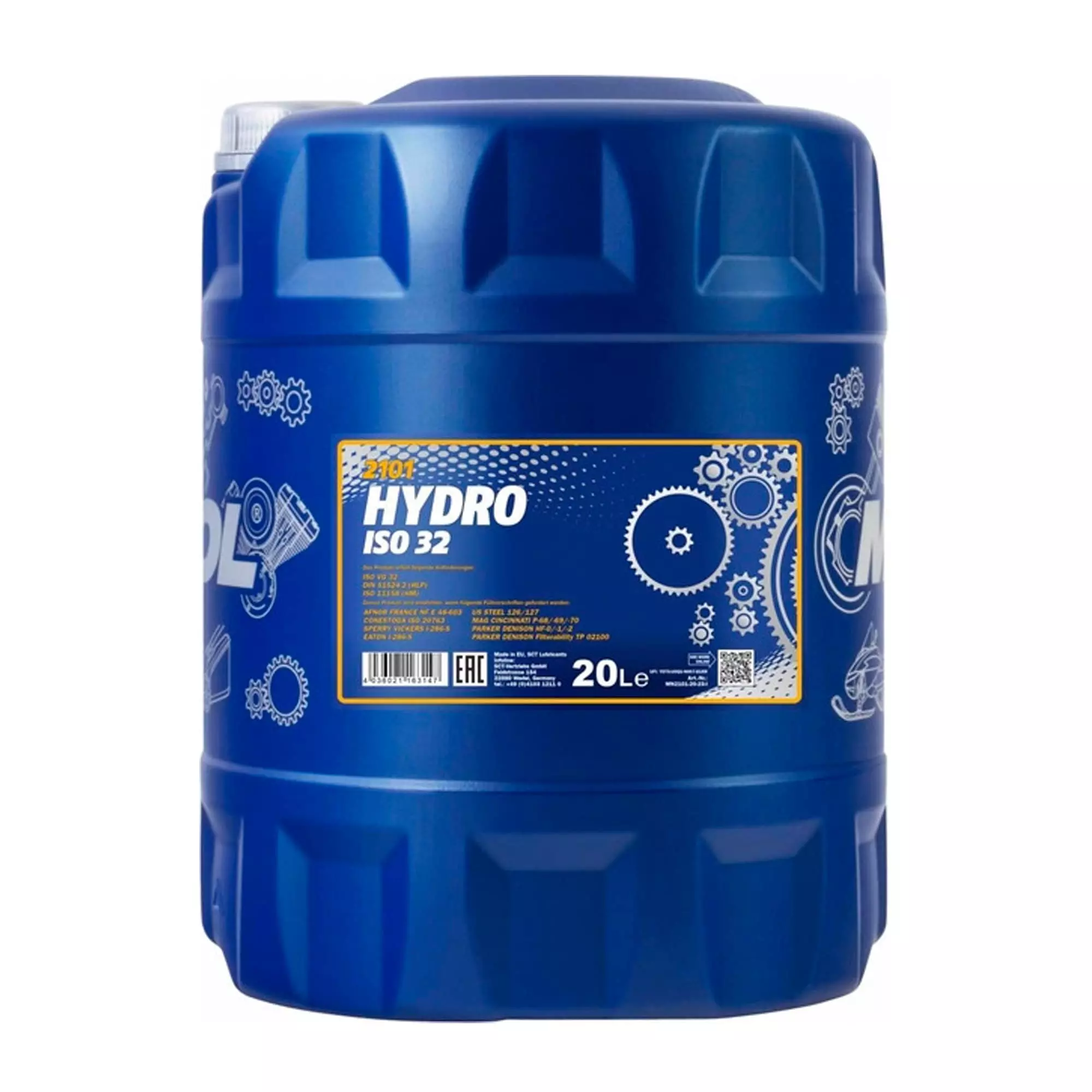 Гідравлічна олива MANNOL Hydro Hydraulic Oil ISO 32 20л (MN2101-20) Гідравлічна олива MANNOL Hydro Hydraulic Oil ISO 32 20л (MN2101-20)