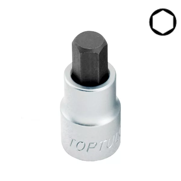 Головка с насадкой HEX 6мм 1/4" TOPTUL (BCDA0806) Головка с насадкой HEX 6мм 1/4" TOPTUL (BCDA0806)