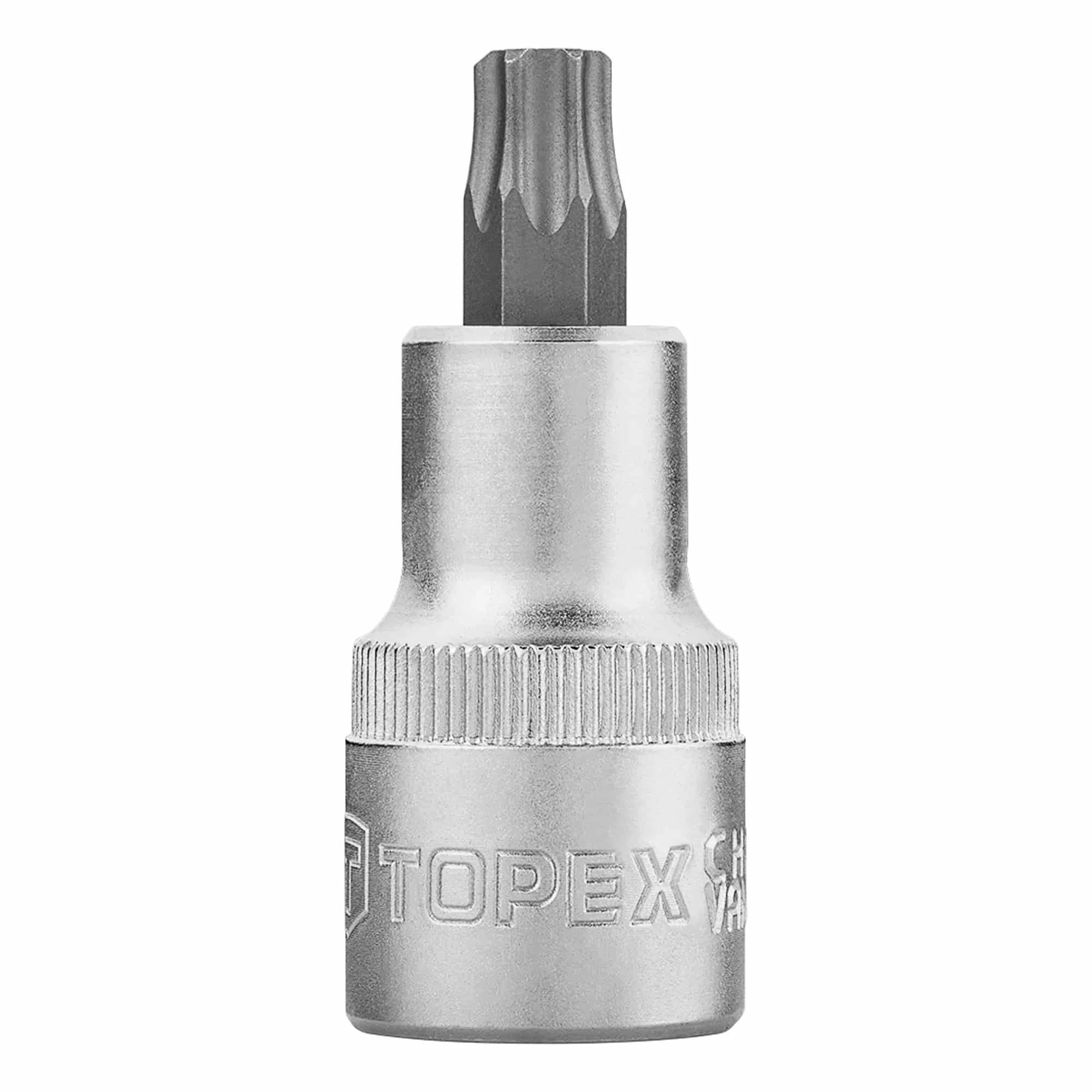 Головка сменная TOPEX Torx 1/2" T40 x 60 мм (38D805) Головка сменная TOPEX Torx 1/2" T40 x 60 мм (38D805)