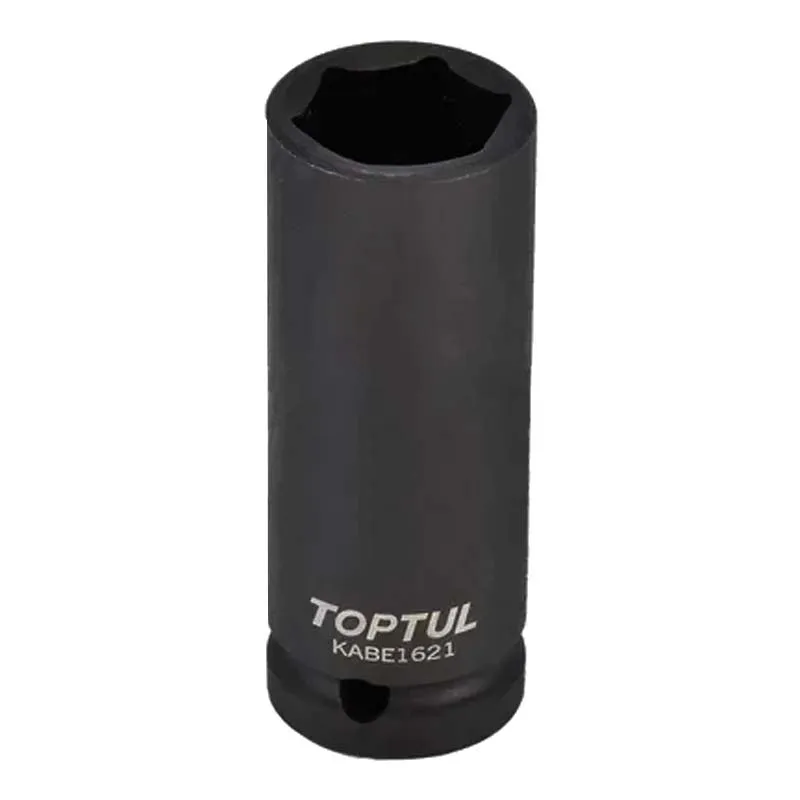Головка торцевая Toptul ударная длинная 1/2" 21мм (KABE1621) Головка торцевая Toptul ударная длинная 1/2" 21мм (KABE1621)