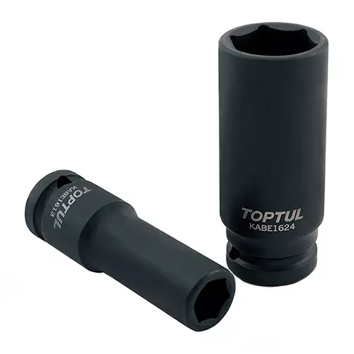 Головка торцева ударна довга 1/2" 8мм TOPTUL (KABE1608) Головка торцева ударна довга 1/2" 8мм TOPTUL (KABE1608)