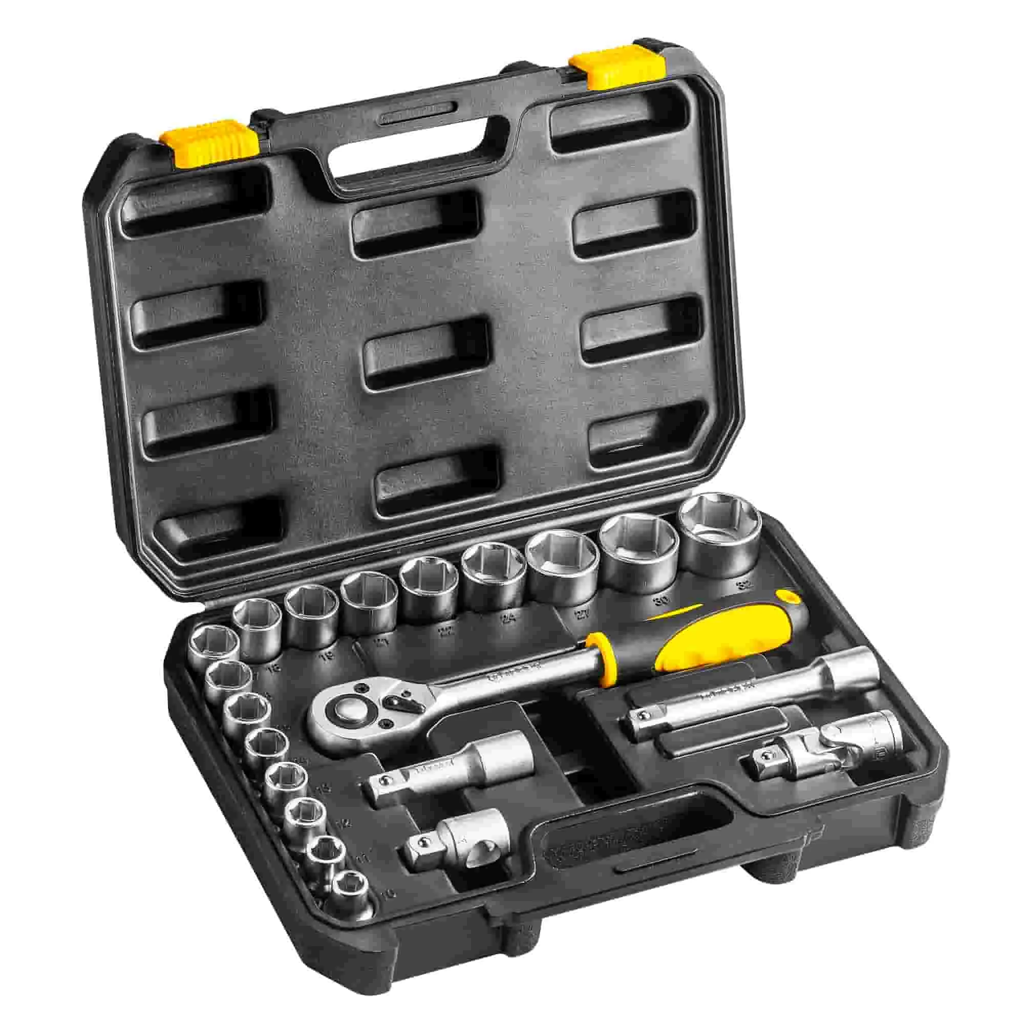 Головки сменные TOPEX 1/2" CrV, 21 шт. (38D642)
