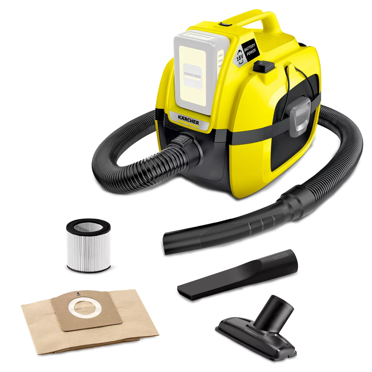 Хозяйственный пылесос KARCHER WD 1 Compact Battery (1.198-300.0) Хозяйственный пылесос KARCHER WD 1 Compact Battery (1.198-300.0)
