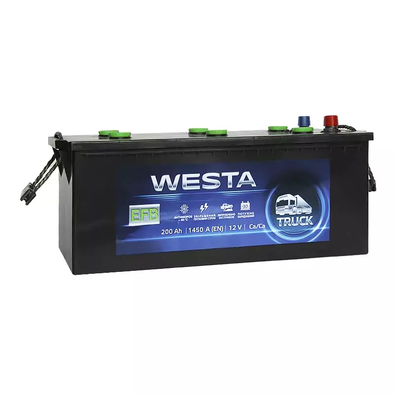 Вантажний акумулятор WESTA 6CT-200Ah EFB Аз (WEFB200) Вантажний акумулятор WESTA 6CT-200Ah EFB Аз (WEFB200)