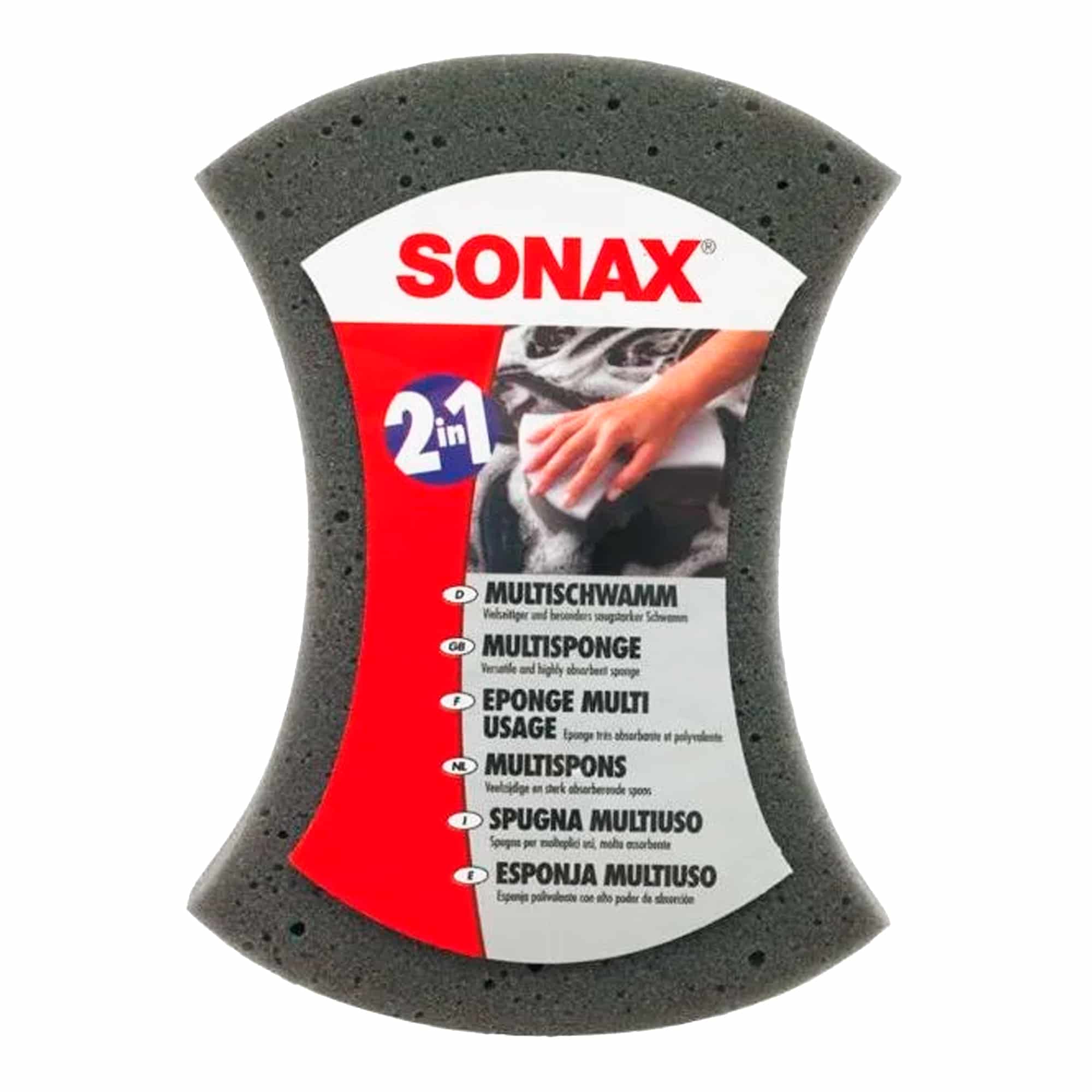 Губка для мойки авто Sonax двухсторонняя (428000) (10963)
