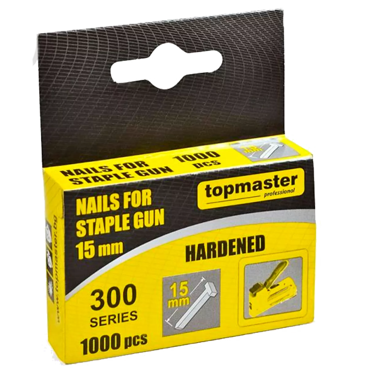 Гвозди для ручного степлера Topmaster 15 мм тип 300 1000 шт. (511341) Гвозди для ручного степлера Topmaster 15 мм тип 300 1000 шт. (511341)