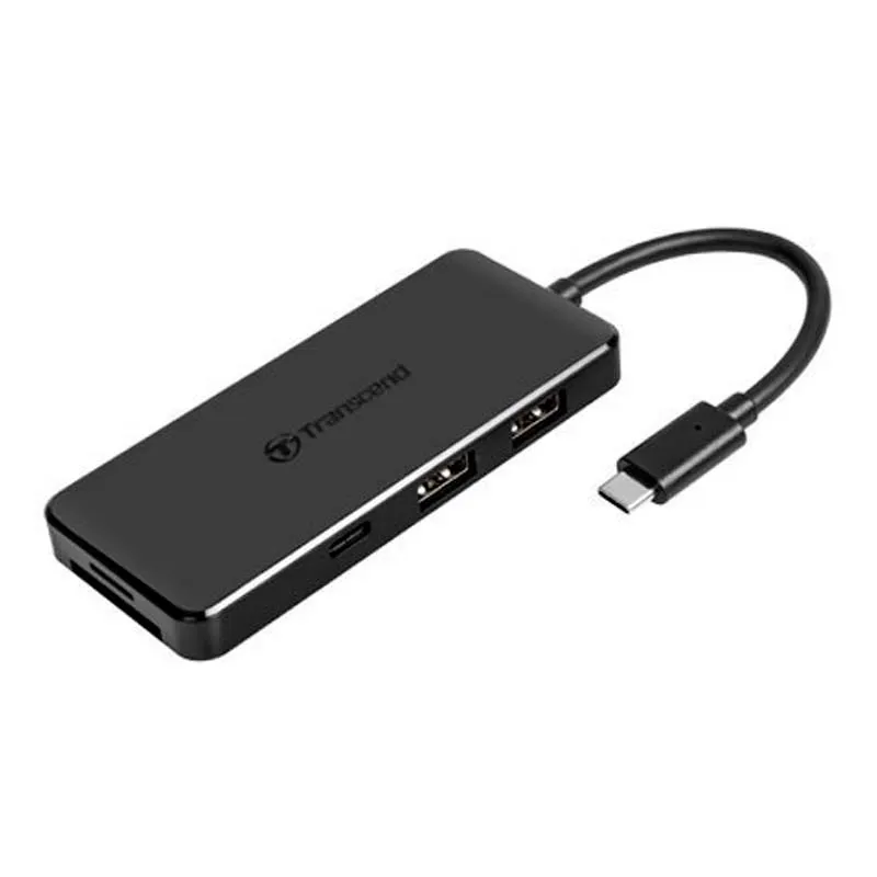 Хаб Transcend USB 3.1 Type-C до 2xUSB 3.1 Type-A/2xType-C/microSD/SD (TS-HUB5C) Хаб Transcend USB 3.1 Type-C до 2xUSB 3.1 Type-A/2xType-C/microSD/SD (TS-HUB5C)